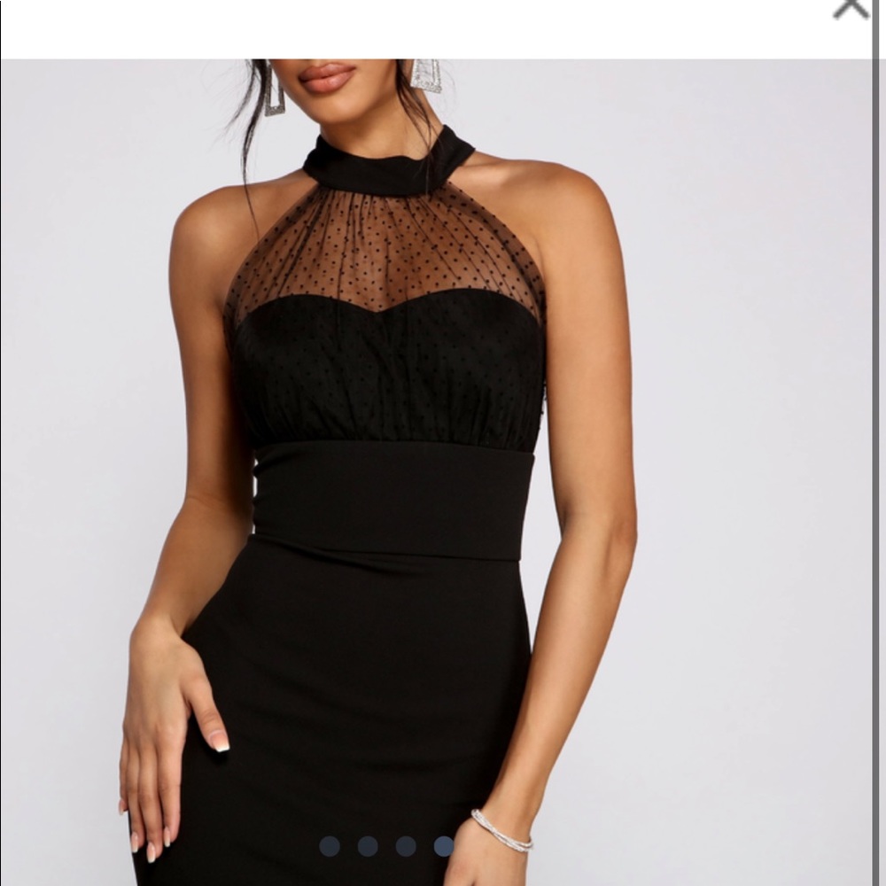 Black ball gown
